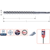 Rotec Hamerboor SDS plus Quattro-X  8,0x50/115