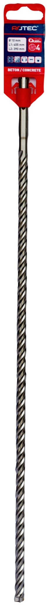 Rotec Hamerboor SDS plus Quattro-X  10,0x390/455