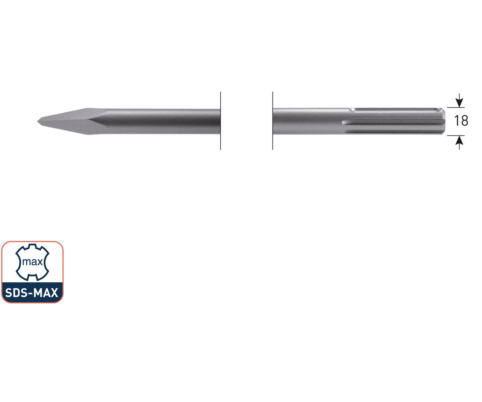 SDS-max puntbeitel L=400