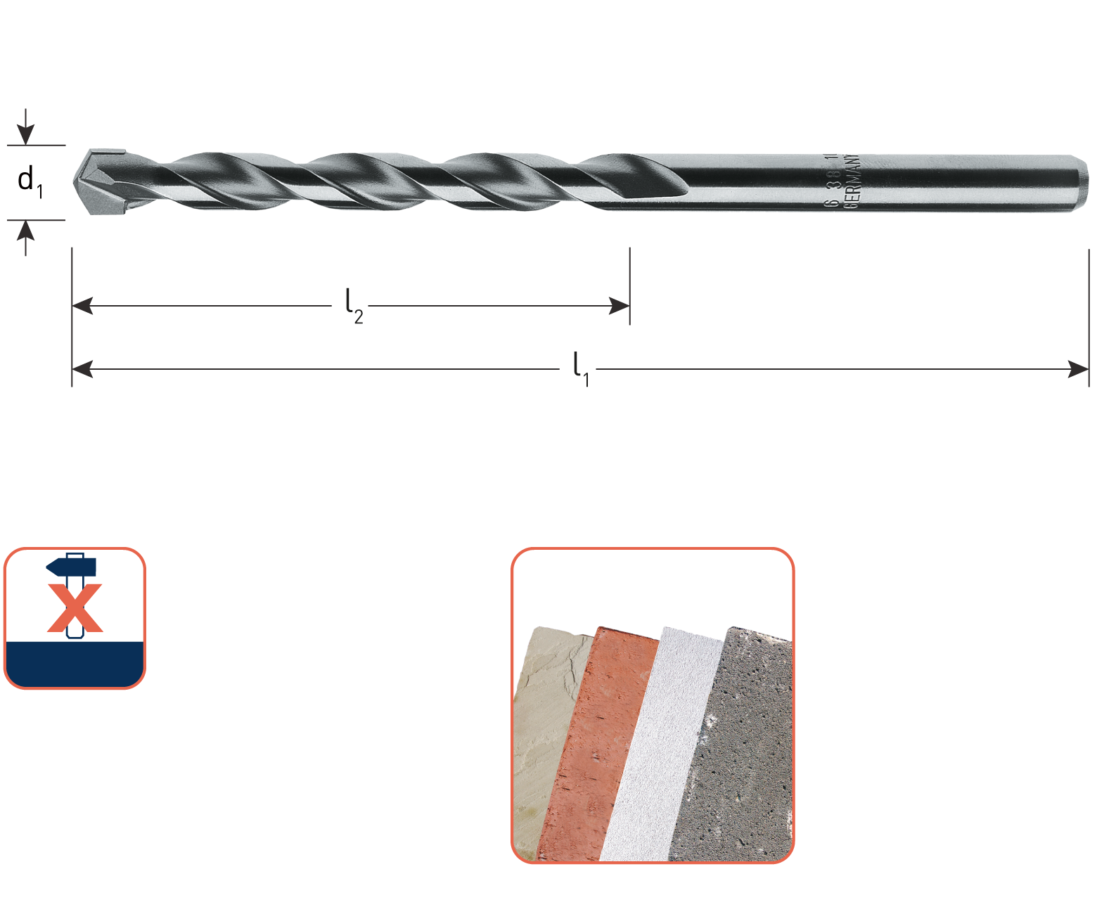 Rotec UNIDre Multifunctionele boor ø5,0x50/85