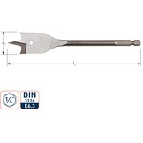Rotec Speedboor met 1/4 inch. Bitaansluiting  20 x 152 mm