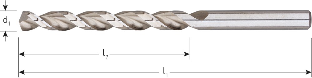 Houtspiraalboor HSS DIN338 TLS ø3  33/61 mm