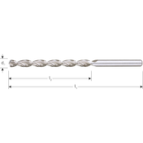 Houtspiraalboor HSS DIN338 TLS ø3 66/100 mm
