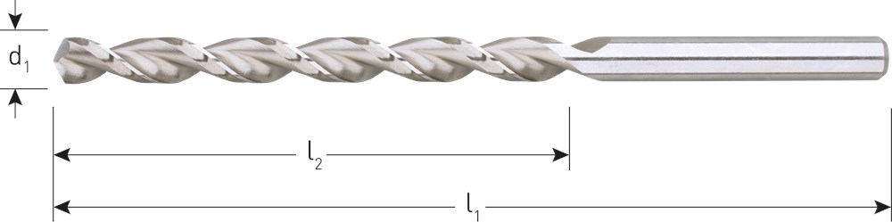 Houtspiraalboor HSS DIN338 TLS ø4  78/119 mm
