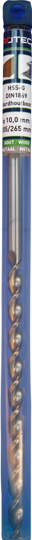 Houtspiraalboor HSS DIN338 TLS ø10  185/265 mm