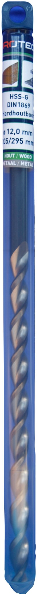 Houtspiraalboor HSS DIN338 TLS ø12  205/295 mm