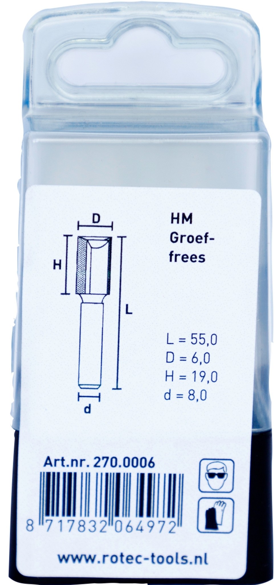 Rotec HM Groeffrees Silver Line Ø 6 mm