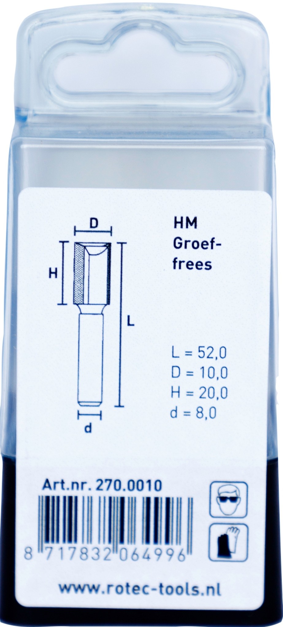 Rotec HM Groeffrees Silver Line Ø 10 mm