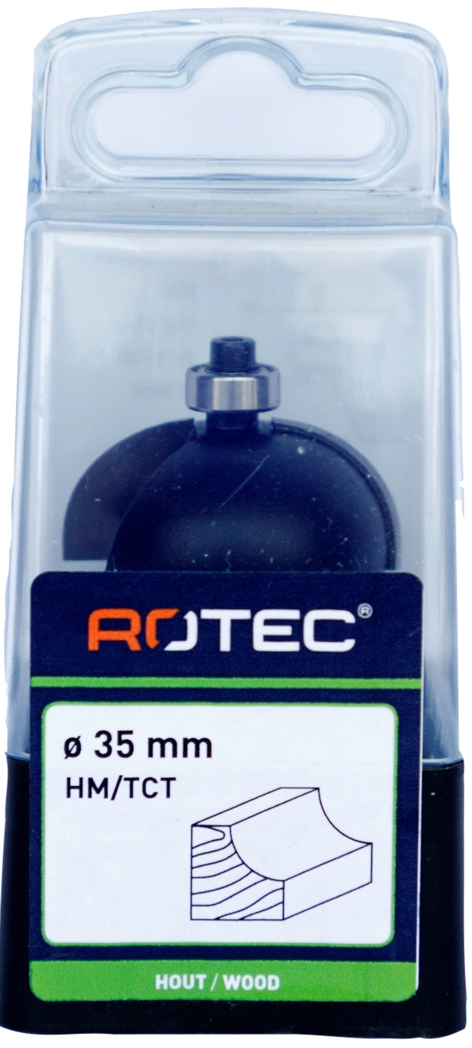 Rotec HM Halfholprofielfrees Silver Line d2=8 / ø35,0 mm