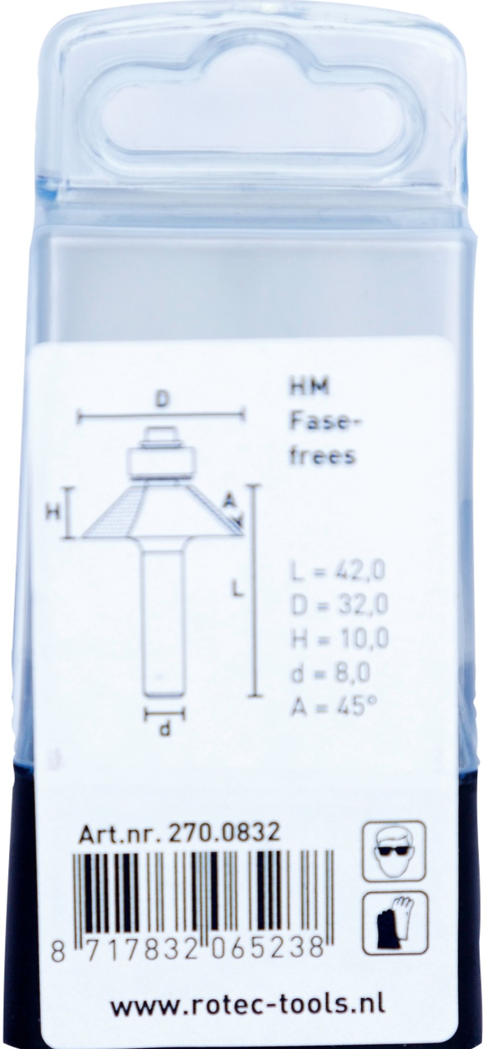 Rotec HM Fasefrees 45° SL / ø32 mm