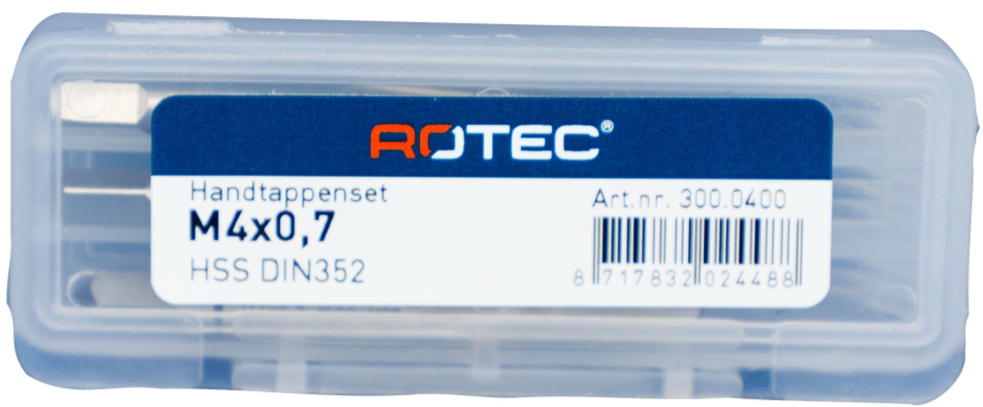 Rotec HSS Handtappenset  M4x0,7  3 stuks