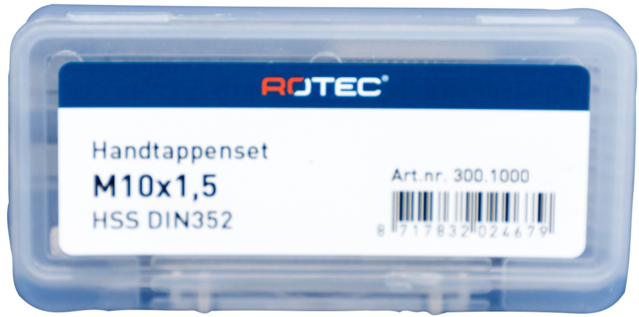 Rotec HSS Handtappenset M10x1,5  3 stuks