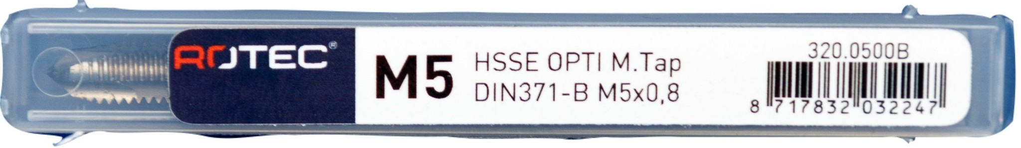 Rotec Machinetap metrisch Opti-line DIN371 doorlopend M5