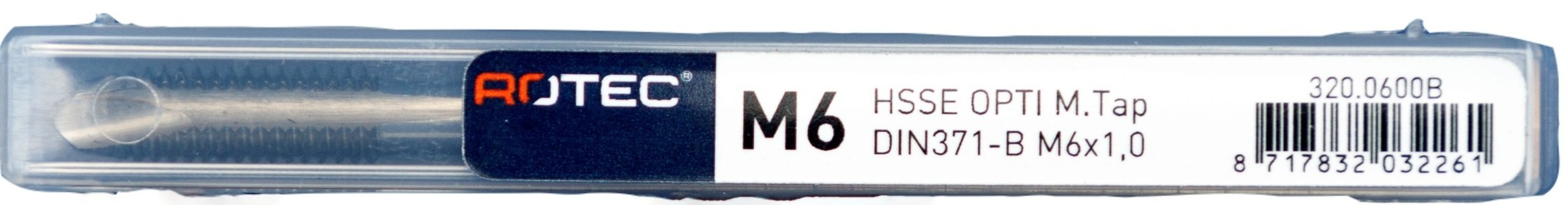 Rotec Machinetap metrisch Opti-line DIN371 doorlopend M6