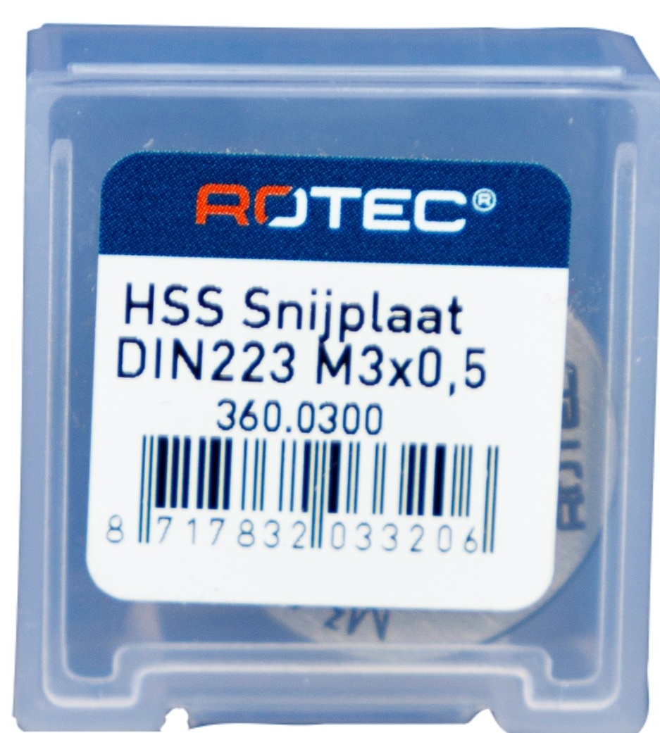 Rotec HSS Ronde snijplaat M3