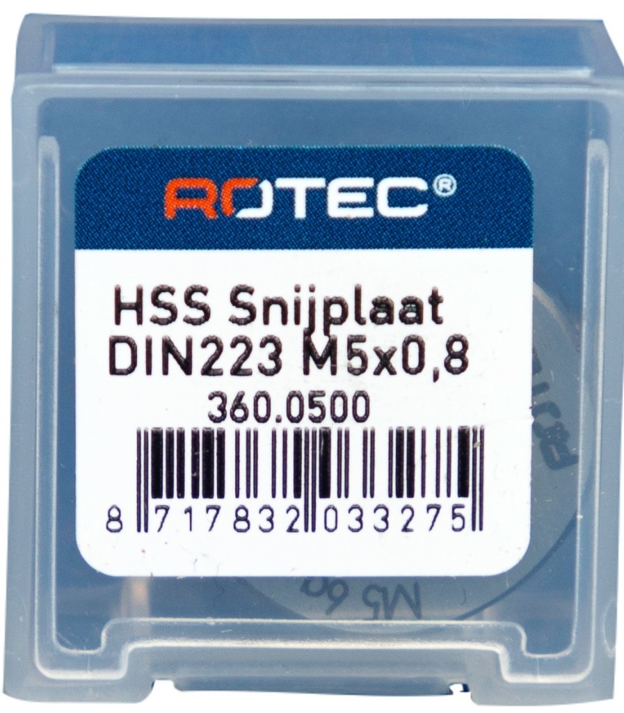 Rotec HSS Ronde snijplaat M5