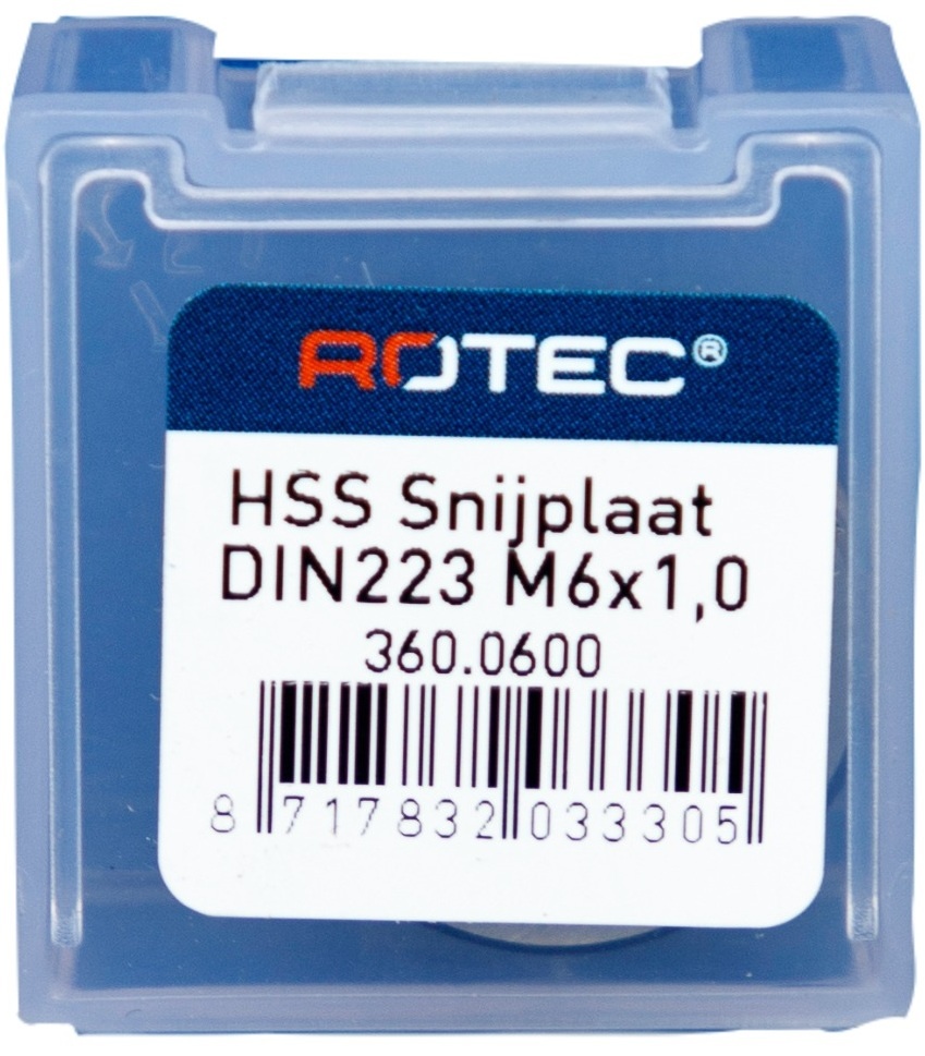 Rotec HSS Ronde snijplaat M6