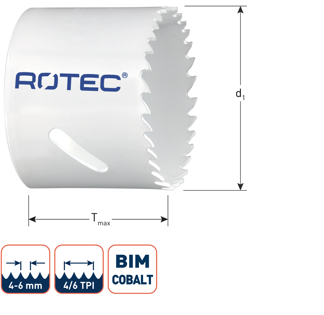 Gatzaag Bi-metaal CO8 Ø 19 mm