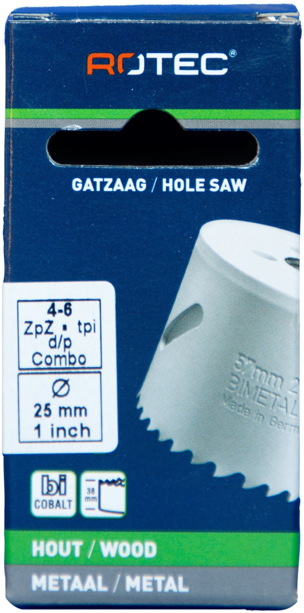 Gatzaag Bi-metaal CO8  Ø 25 mm
