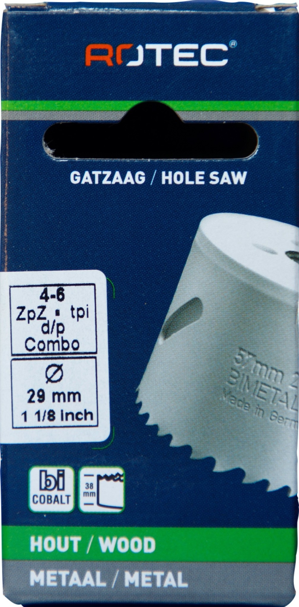 Gatzaag Bi-metaal CO8  Ø 29 mm