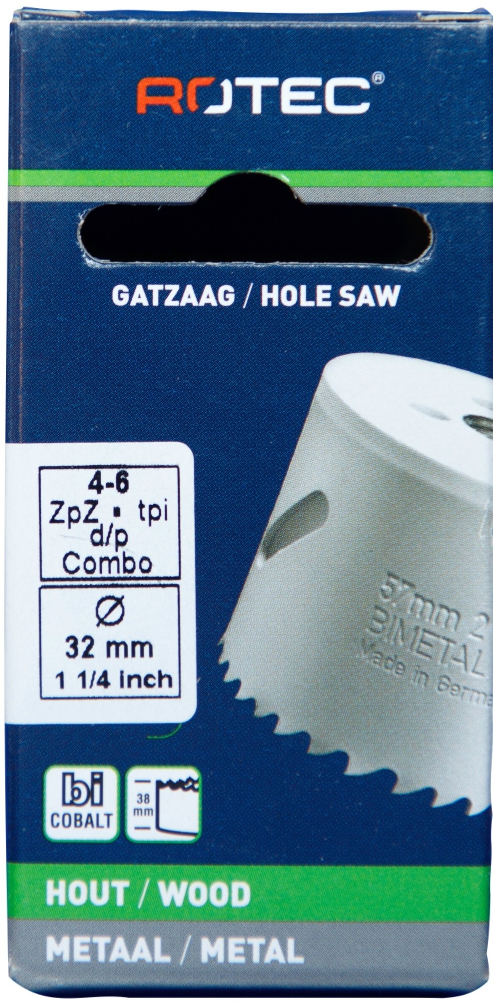 Gatzaag Bi-metaal CO8  Ø 32 mm