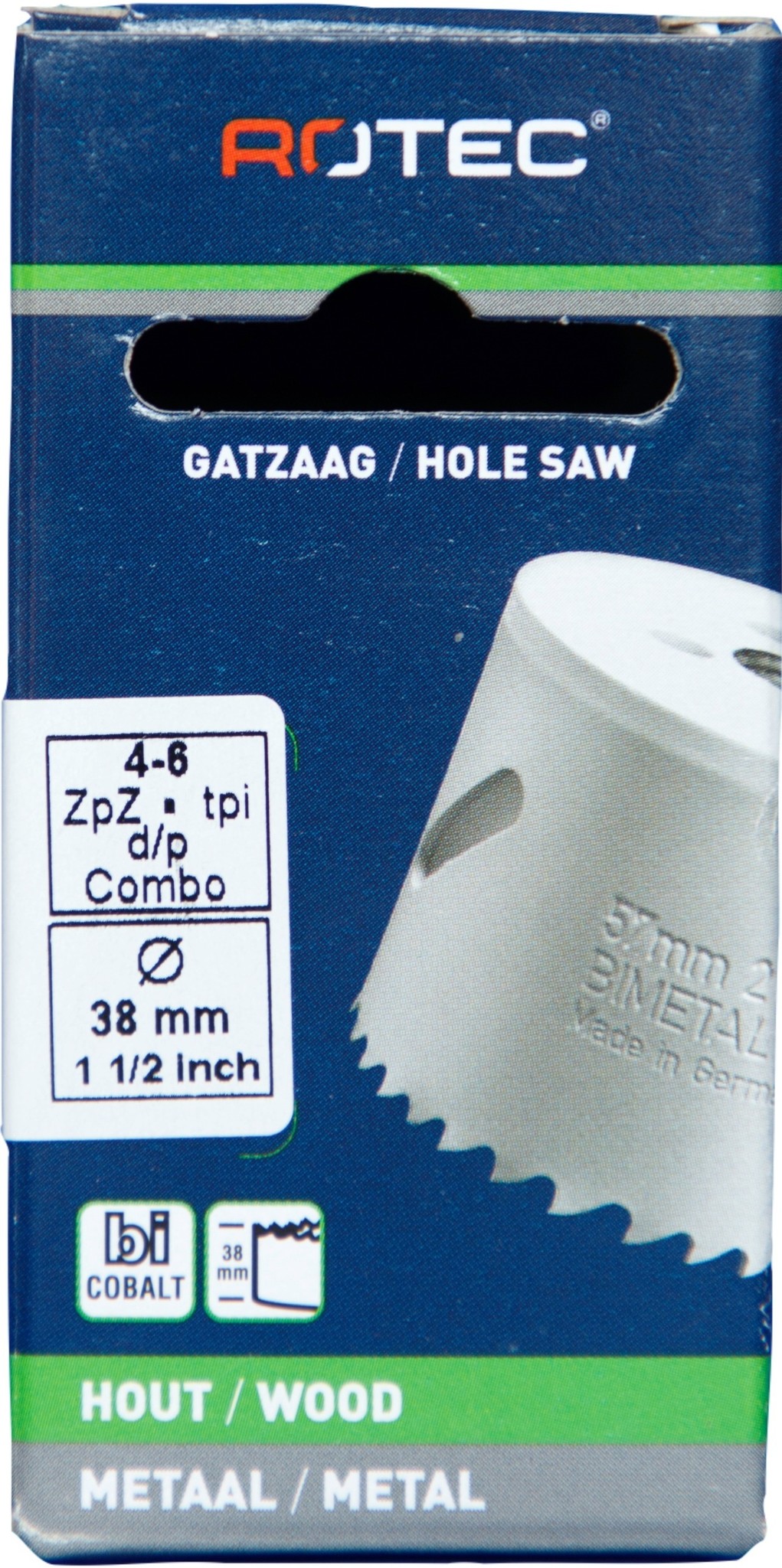 Gatzaag Bi-metaal CO8  Ø 38 mm