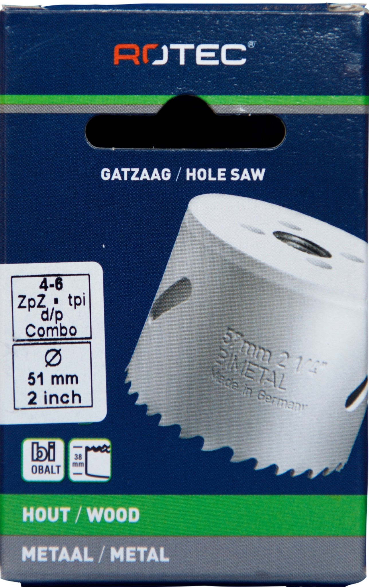 Gatzaag Bi-metaal CO8  Ø 51 mm