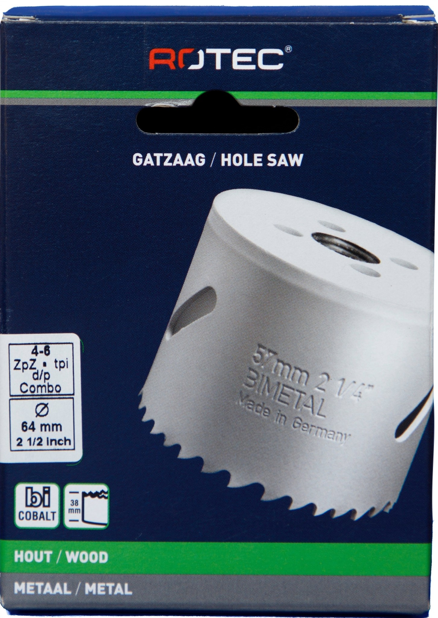 Gatzaag Bi-metaal CO8  Ø 64 mm