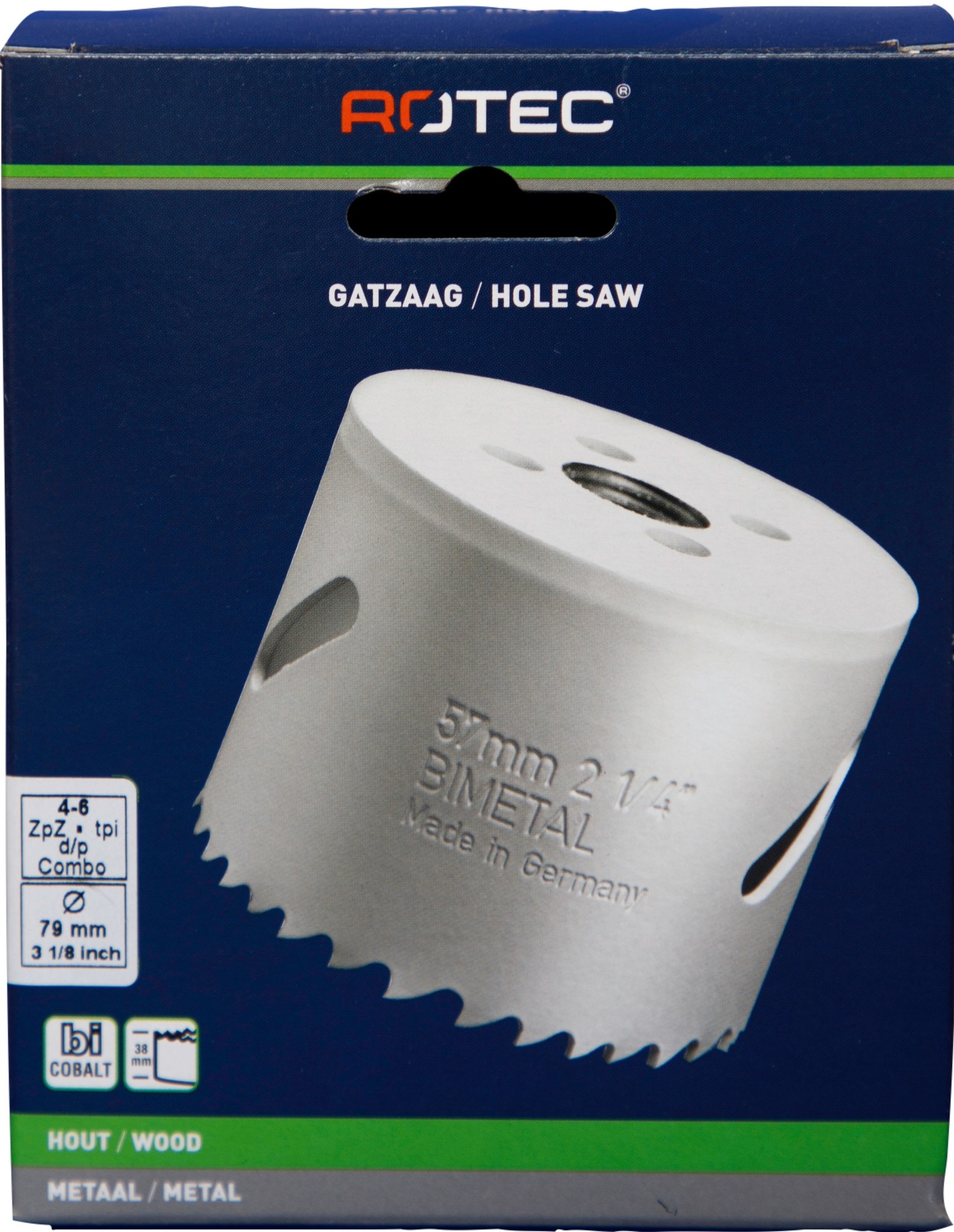 Gatzaag Bi-metaal CO8  Ø 79 mm