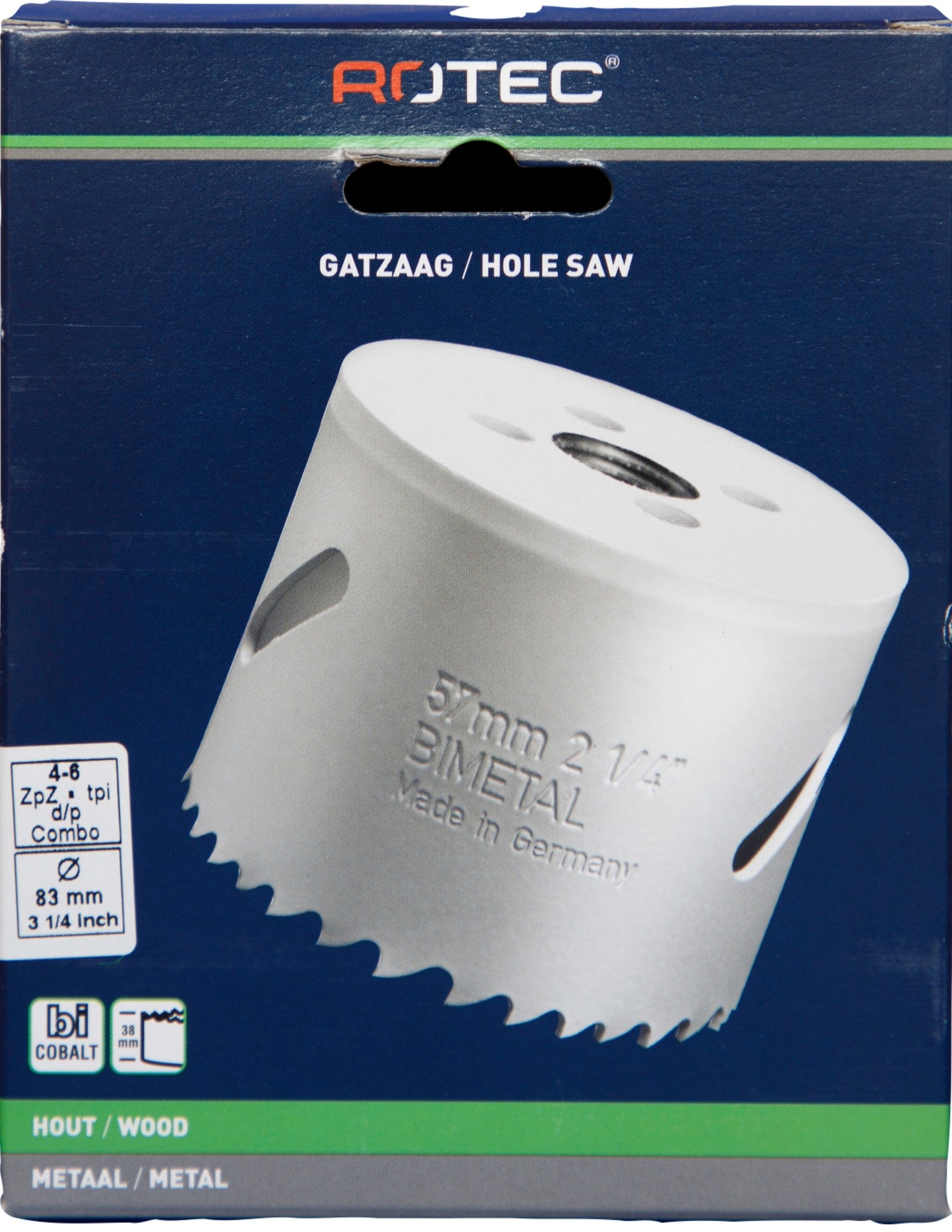 Gatzaag Bi-metaal CO8  Ø 83 mm