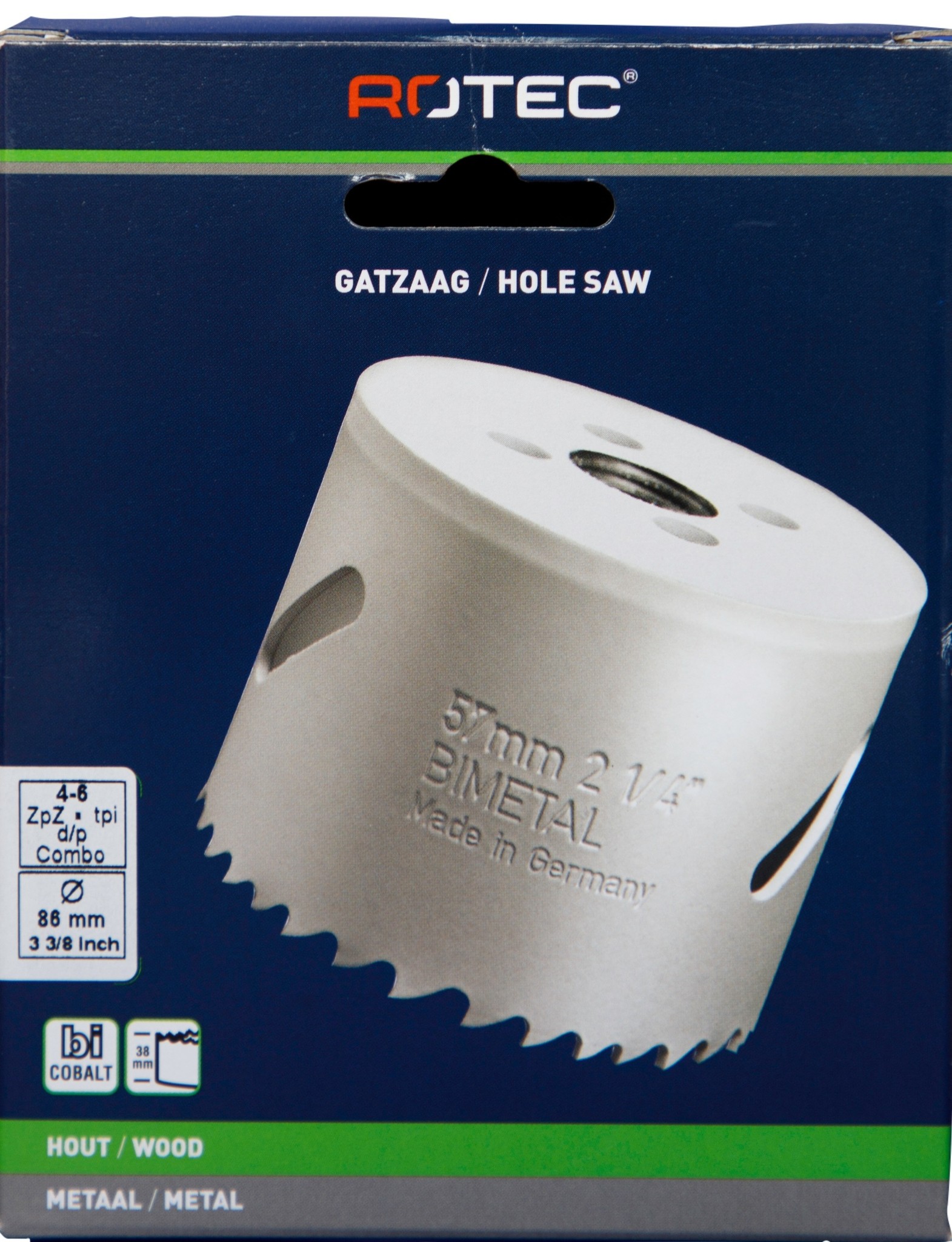 Gatzaag Bi-metaal CO8 Ø 86 mm