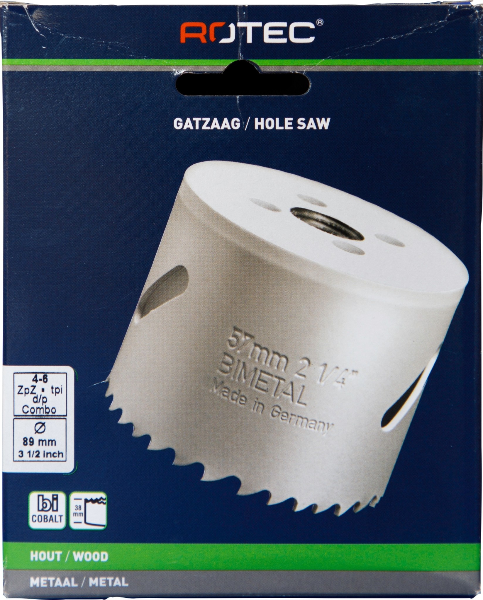 Gatzaag Bi-metaal CO8  Ø 89 mm