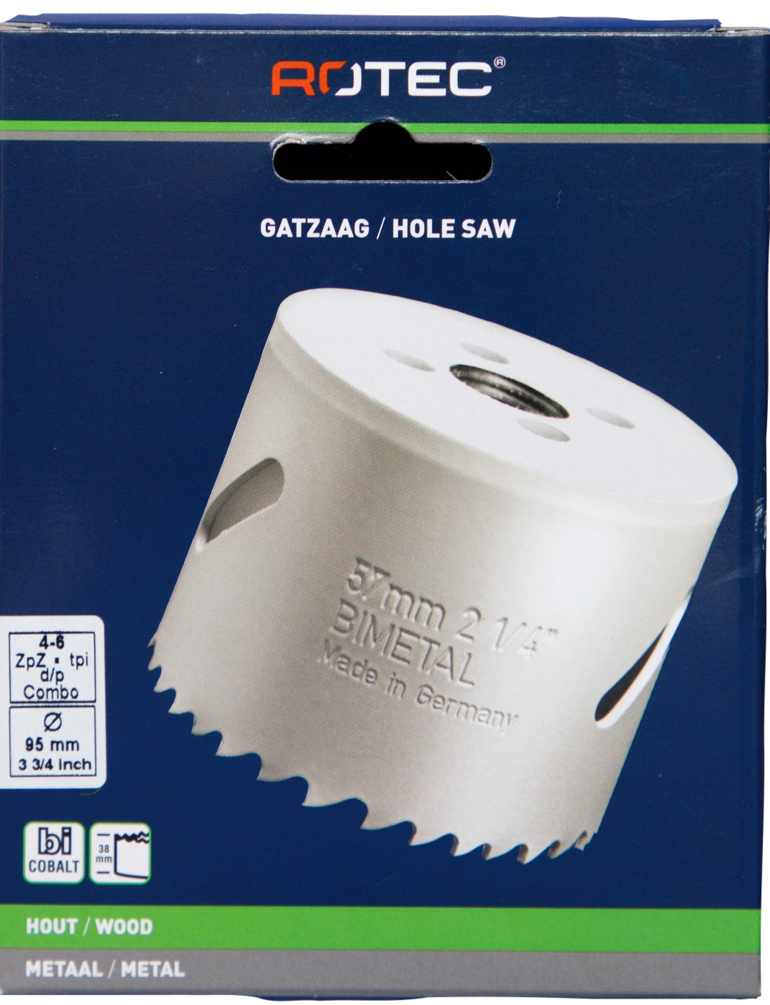 Gatzaag Bi-metaal CO8  Ø 95 mm