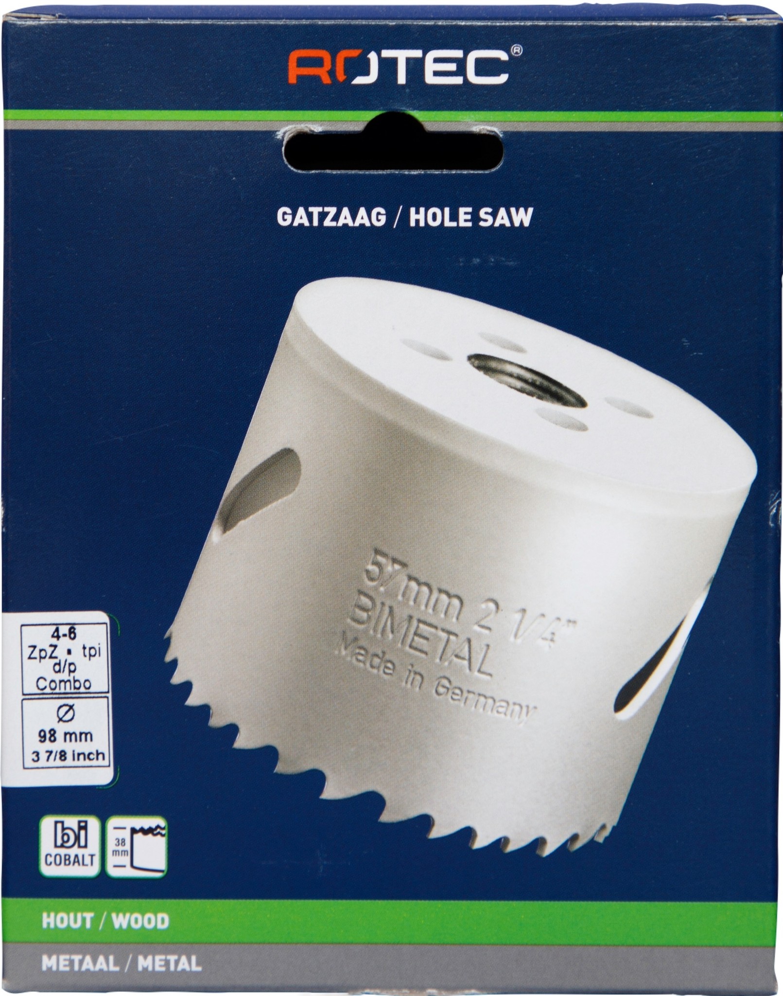 Gatzaag Bi-metaal CO8  Ø 98 mm