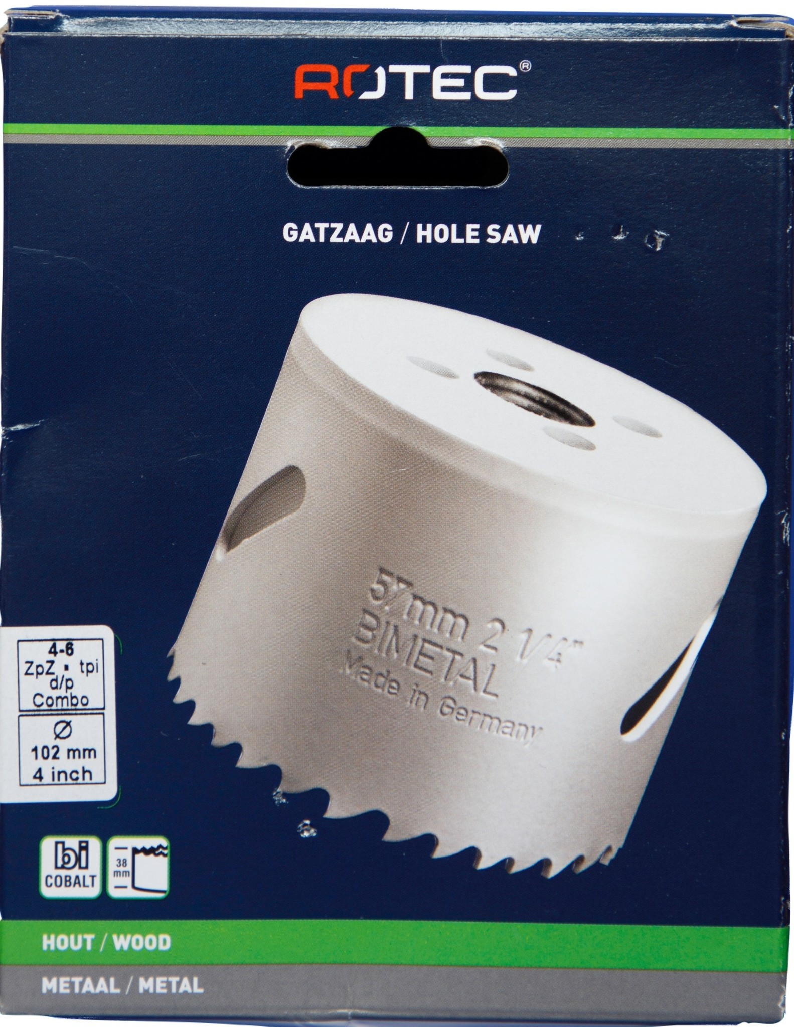 Gatzaag Bi-metaal CO8  Ø 102 mm