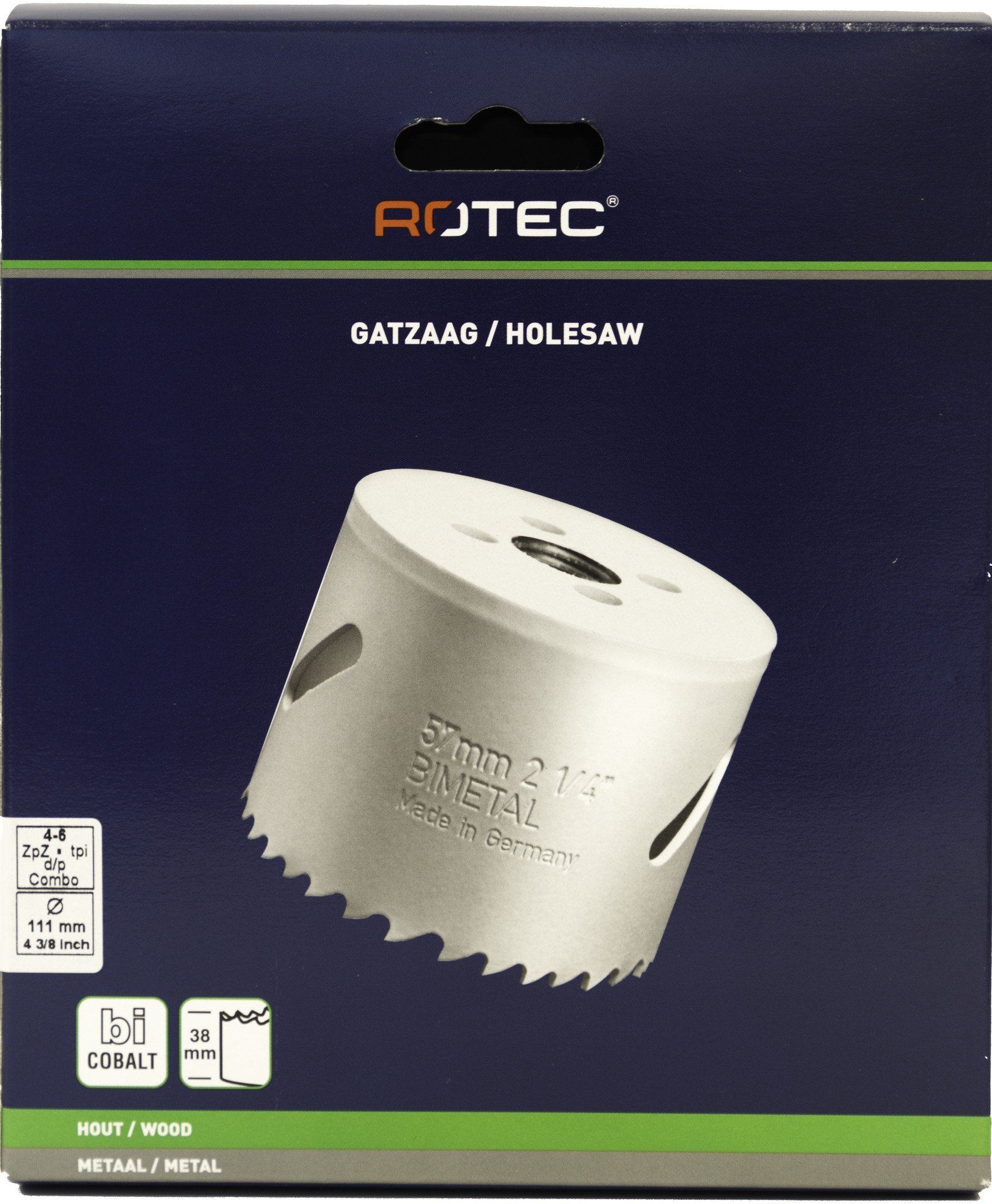 Gatzaag Bi-metaal CO8  Ø 111 mm