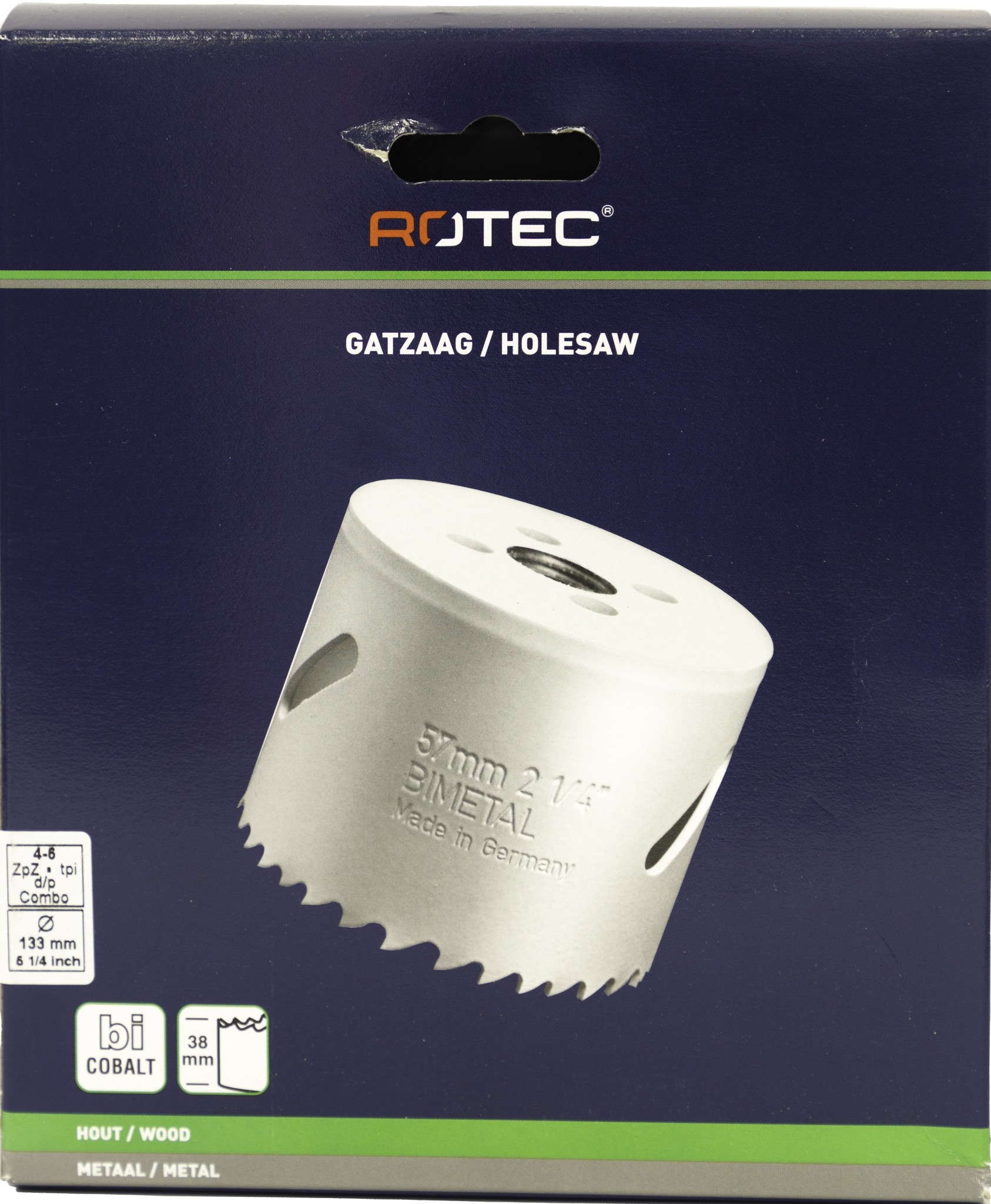 Gatzaag Bi-metaal CO8  Ø 133 mm