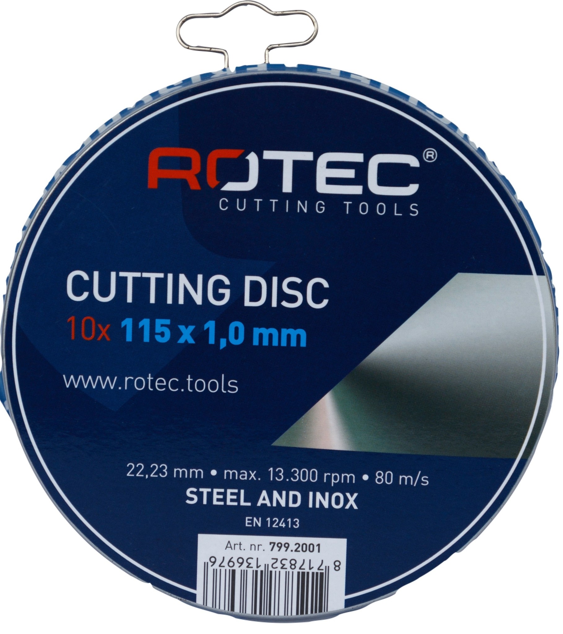 Rotec Doorslijpschijf Optiline ø115x1,0xø22,2  10 stuks in blik