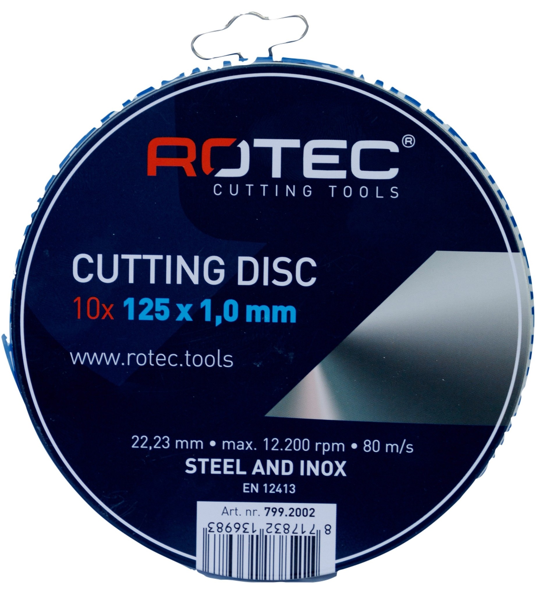 Rotec Doorslijpschijf Optiline ø125x1,0xø22,2  10 stuks in blik