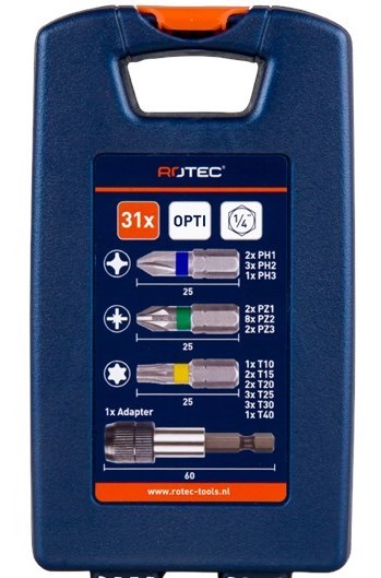 Rotec OPTI Bitset 31-delig PH-PZ-TX