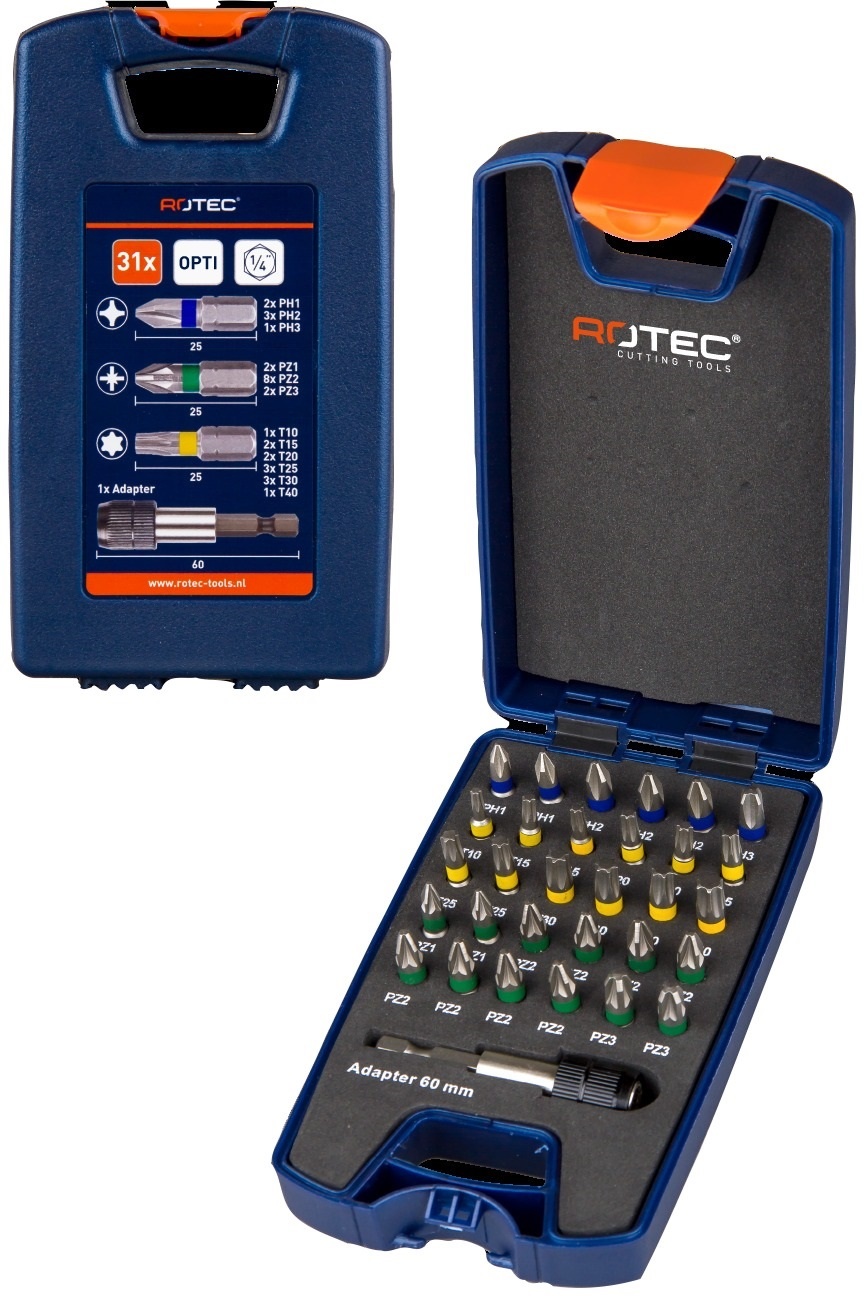 Rotec OPTI Bitset 31-delig PH-PZ-TX