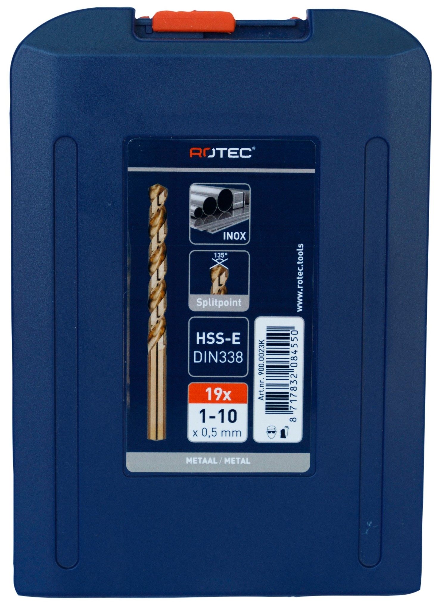 HSS-Co Spiraalborenset Silverline Type 111 19-delig, ø1-10 mm