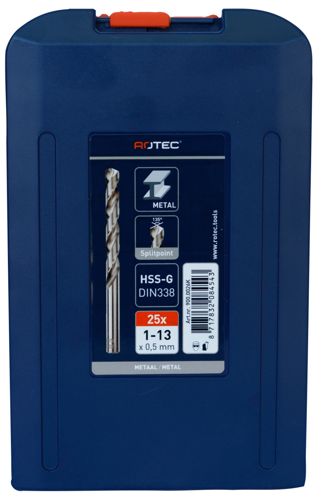 HSS-G Spiraalborenset Silverline Type 105 25-delig, ø1-13 mm