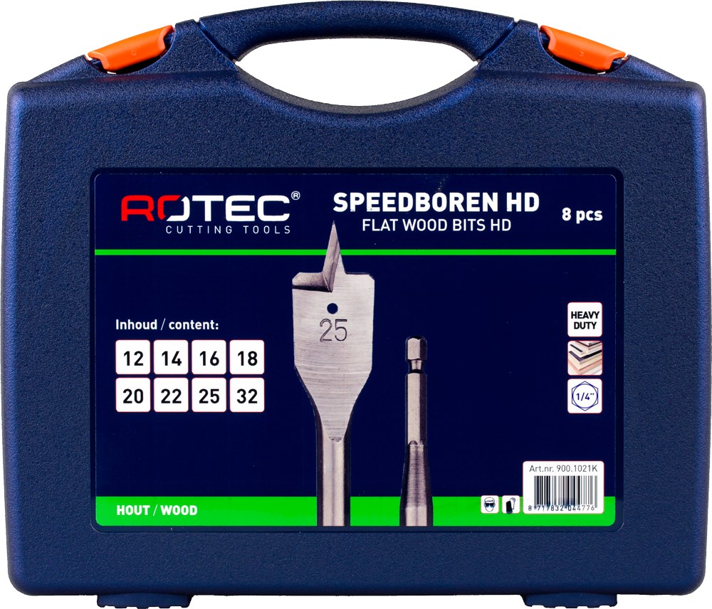 Rotec Speedborenset type 233  8-delig ø 12-32 mm