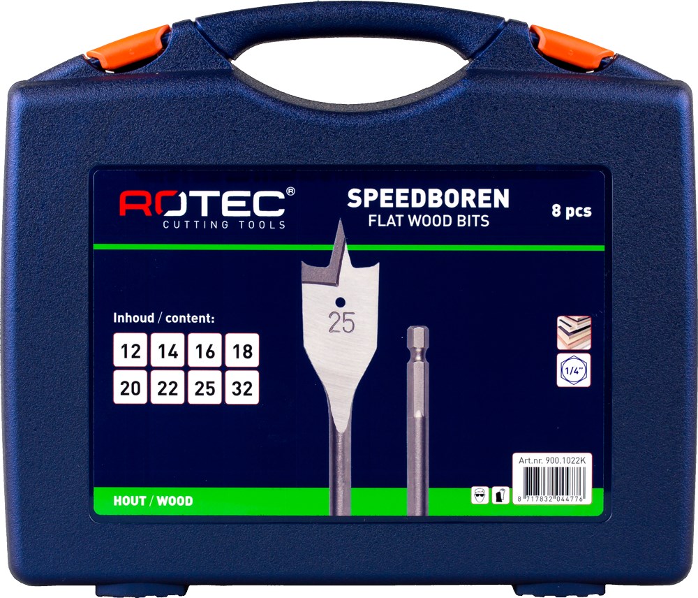 Rotec Speedborenset type 230 8-delig ø 12-32 mm