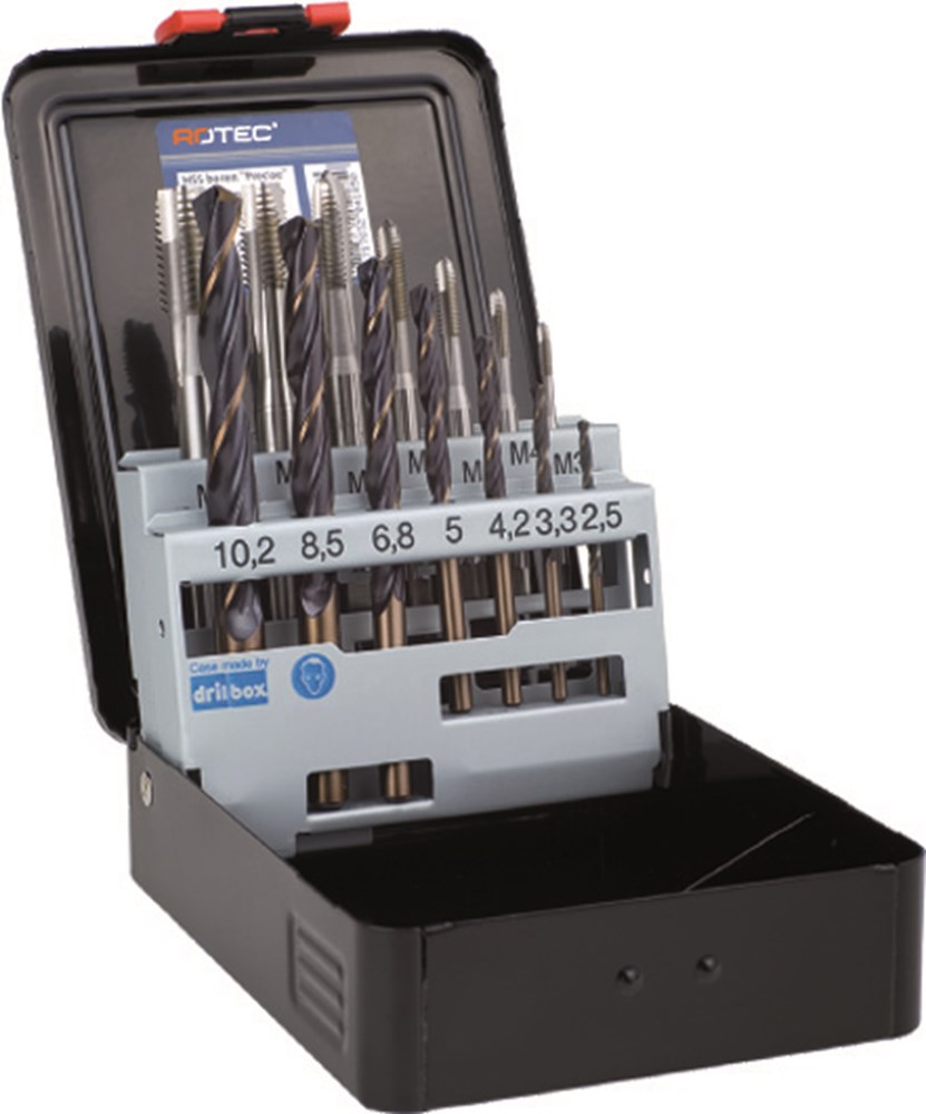 Boor + machinetapset DL type OPTI 7 + 7-delig M 3-M12K