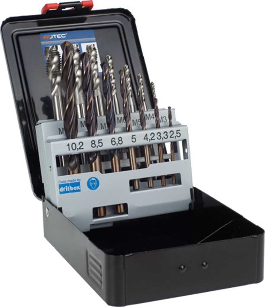 Boor + machinetapset BL type OPTI 7 + 7-delig M 3-M12K