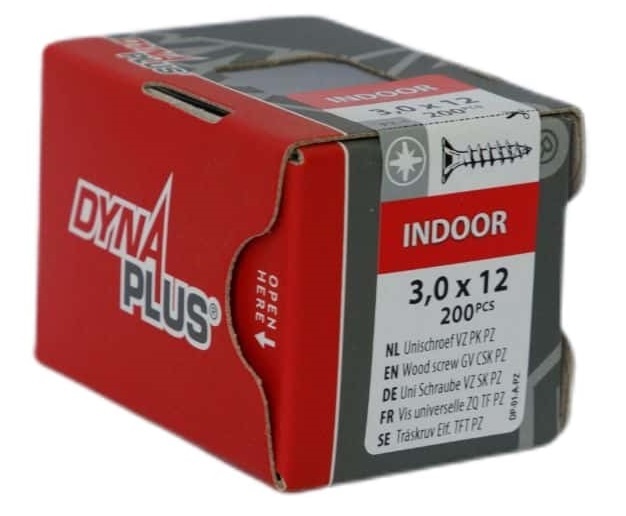 DYNAPLUS UNISCHROEF VZ PK PZ-1 3.0X12 (200)