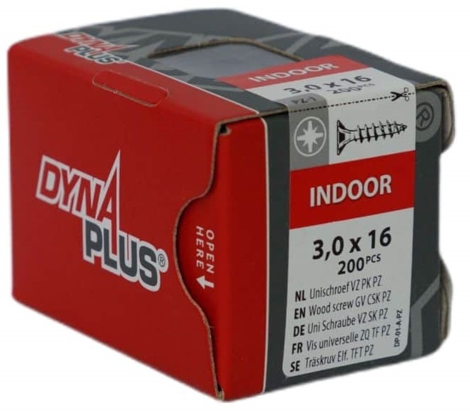 DYNAPLUS UNISCHROEF VZ PK PZ-1 3.0X16 (200)