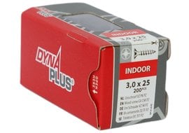 Dynaplus  Unischroef VZ PK PZ-1 3.0X25 - 200 stuks